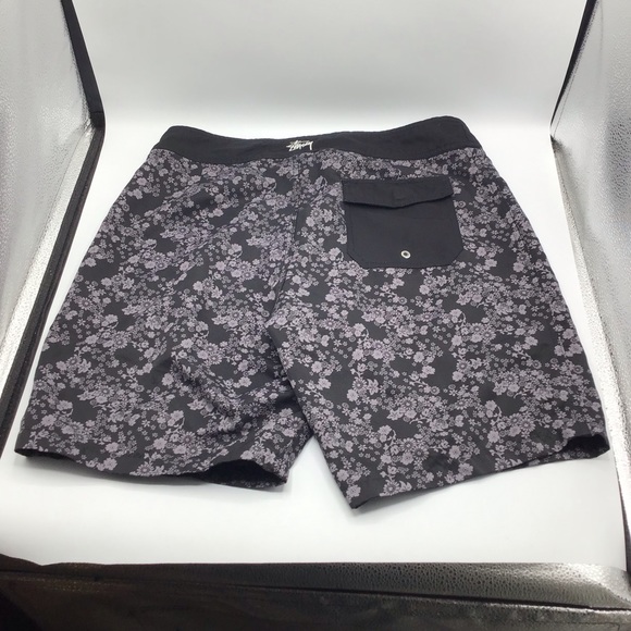Vintage stussy skate skateboard surf floral swim trunks shorts mens size 34 - Picture 2 of 6